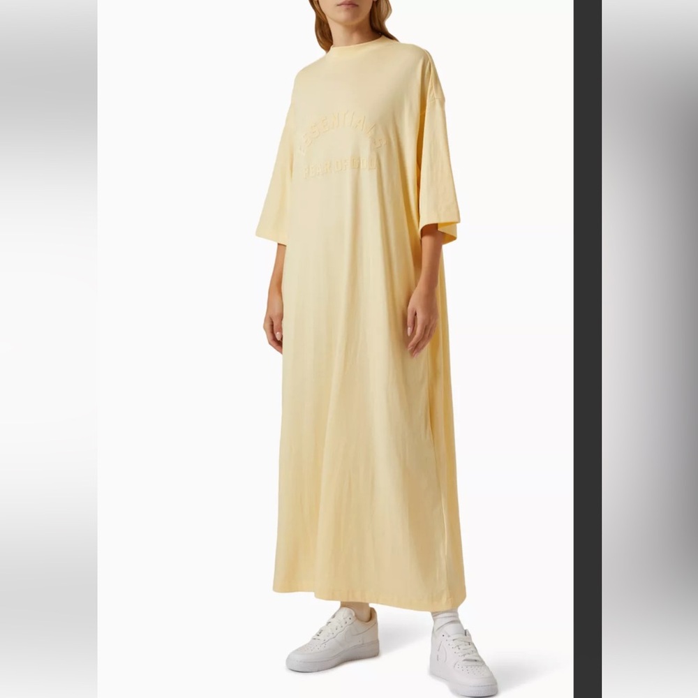Fear of God Pale Yellow Midi Dress BNWT